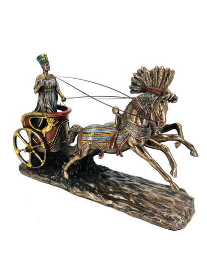Veronese Design Nefertiti Antik Mısır Savaş Arabası Biblo – (WU77489A4)