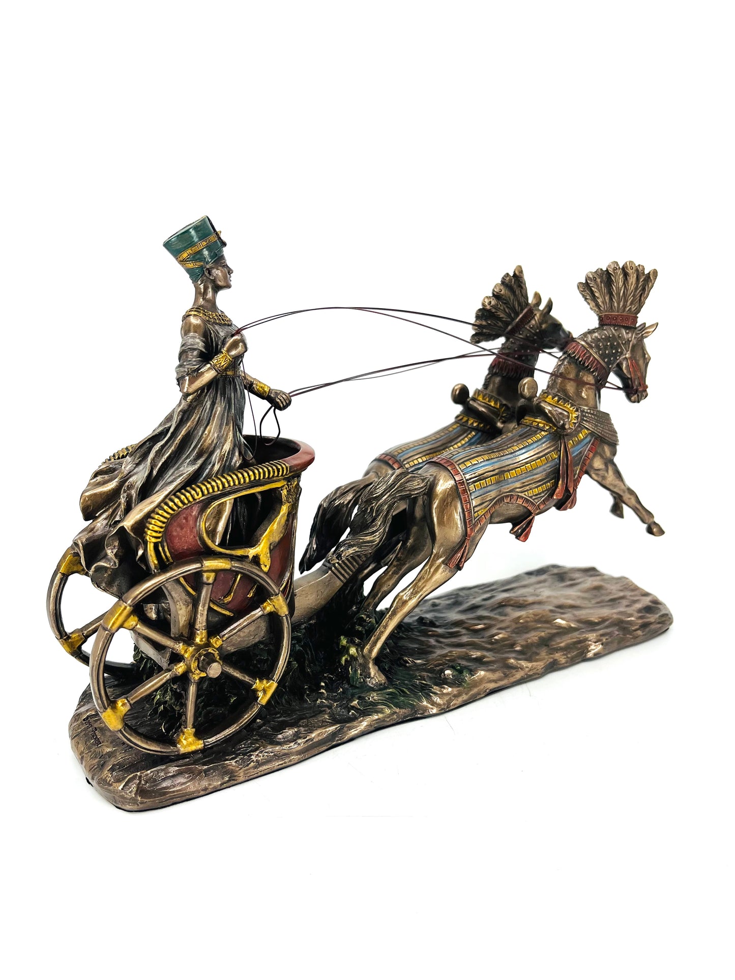 Veronese Design Nefertiti Antik Mısır Savaş Arabası Biblo – (WU77489A4)