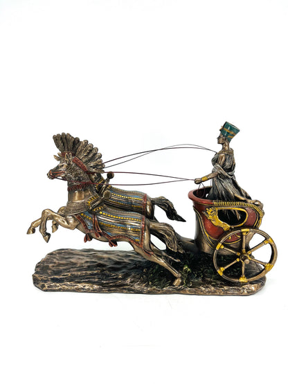 Veronese Design Nefertiti Antik Mısır Savaş Arabası Biblo – (WU77489A4)