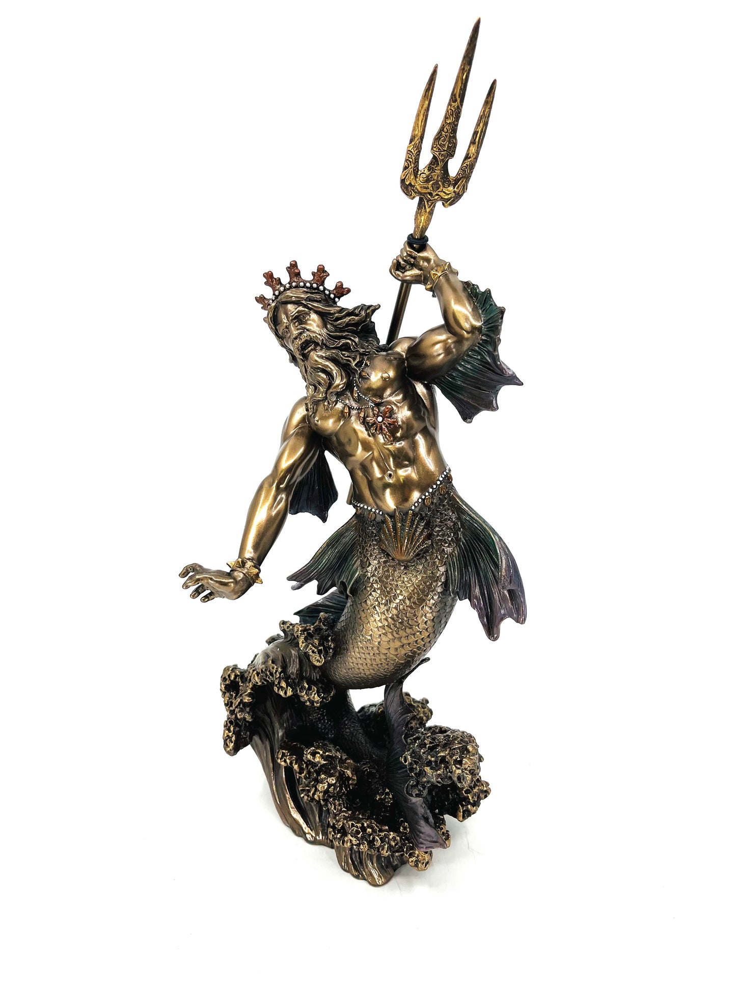 Veronese Poseidon Denizler Tanrısı Bronz Kaplama Heykel – WU70787A4