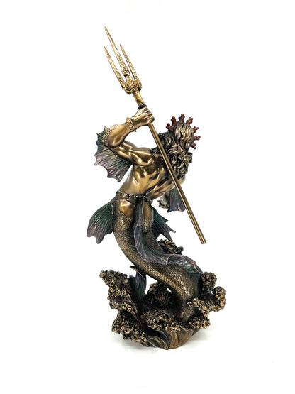 Veronese Poseidon Denizler Tanrısı Bronz Kaplama Heykel – WU70787A4