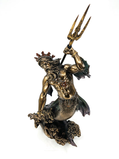 Veronese Poseidon Denizler Tanrısı Bronz Kaplama Heykel – WU70787A4