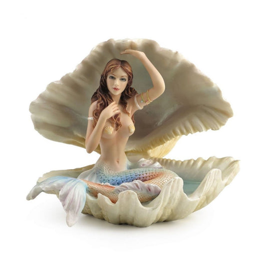 Veronese İstiridye İçinde Renkli Deniz Kızı Biblosu - WU77226AA