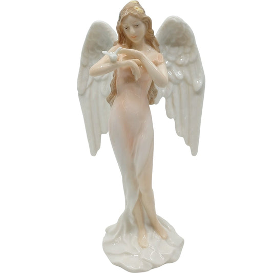 Veronese Güvercin Tutan Koruyucu Melek Porselen Biblo – AP20206AA