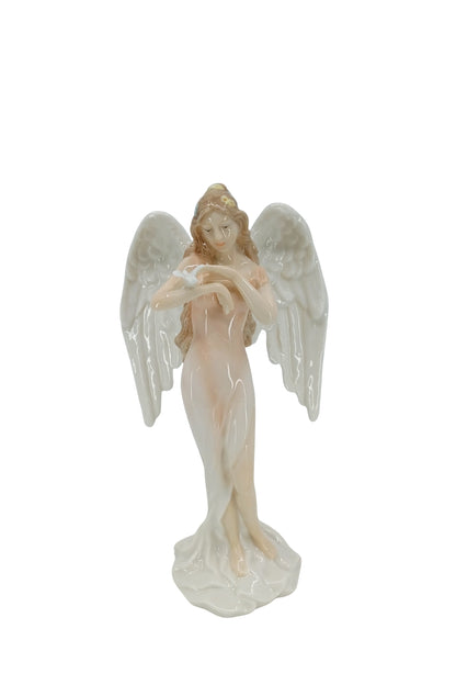 Veronese Güvercin Tutan Koruyucu Melek Porselen Biblo – AP20206AA