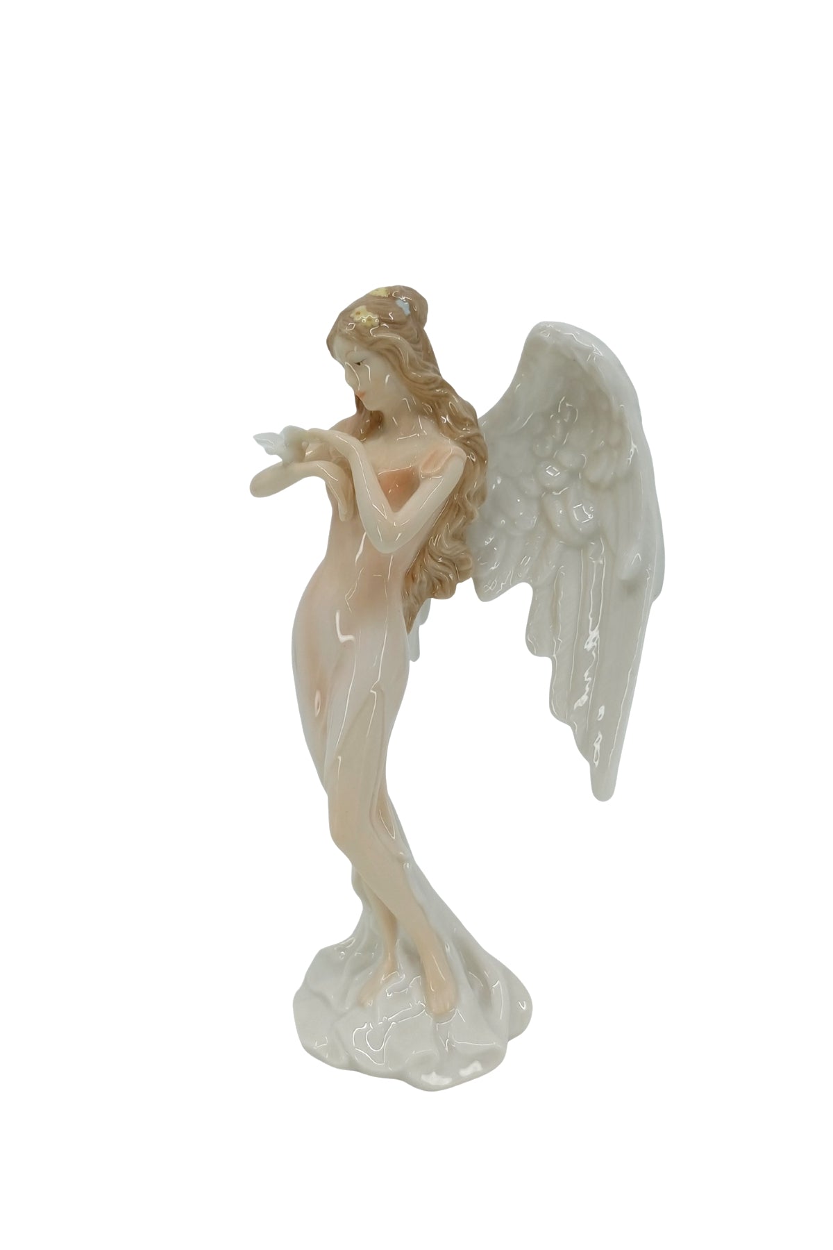 Veronese Güvercin Tutan Koruyucu Melek Porselen Biblo – AP20206AA