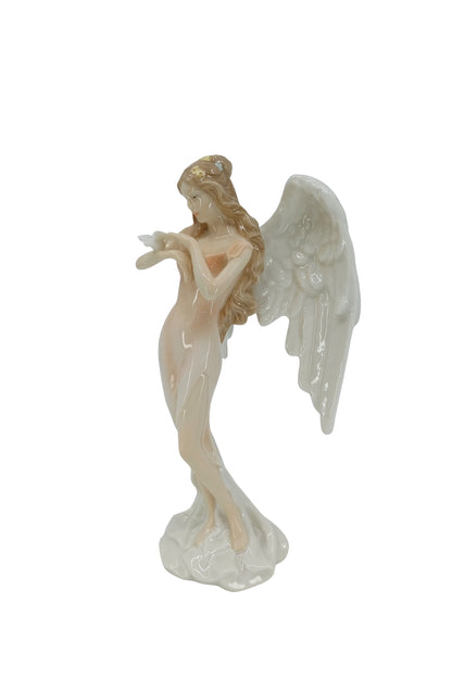 Veronese Güvercin Tutan Koruyucu Melek Porselen Biblo – AP20206AA
