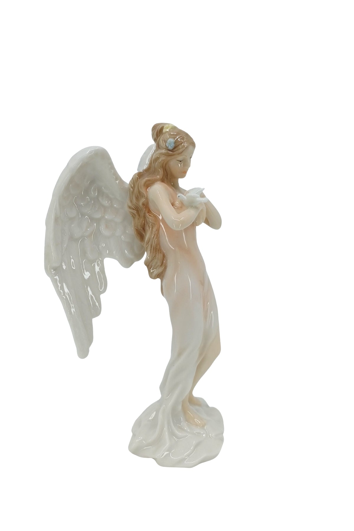 Veronese Güvercin Tutan Koruyucu Melek Porselen Biblo – AP20206AA