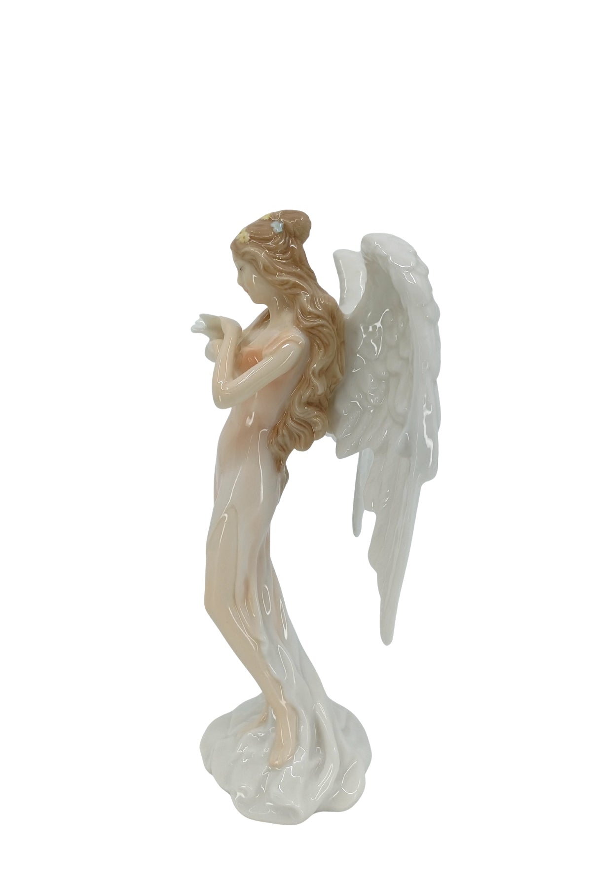 Veronese Güvercin Tutan Koruyucu Melek Porselen Biblo – AP20206AA