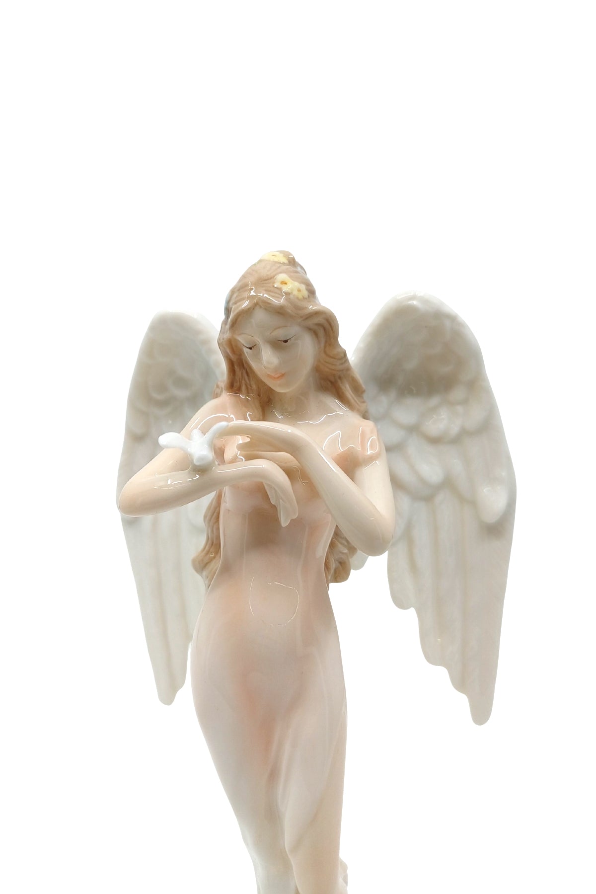 Veronese Güvercin Tutan Koruyucu Melek Porselen Biblo – AP20206AA