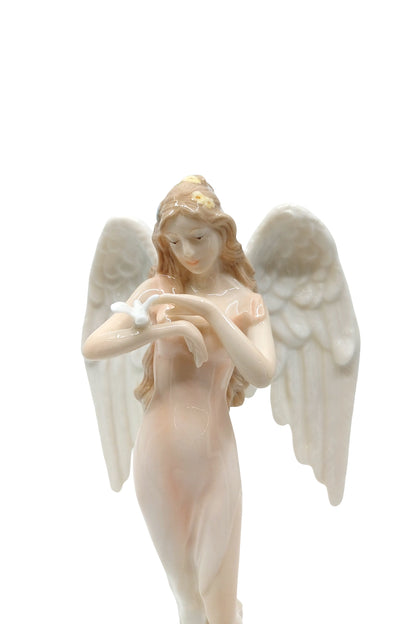 Veronese Güvercin Tutan Koruyucu Melek Porselen Biblo – AP20206AA