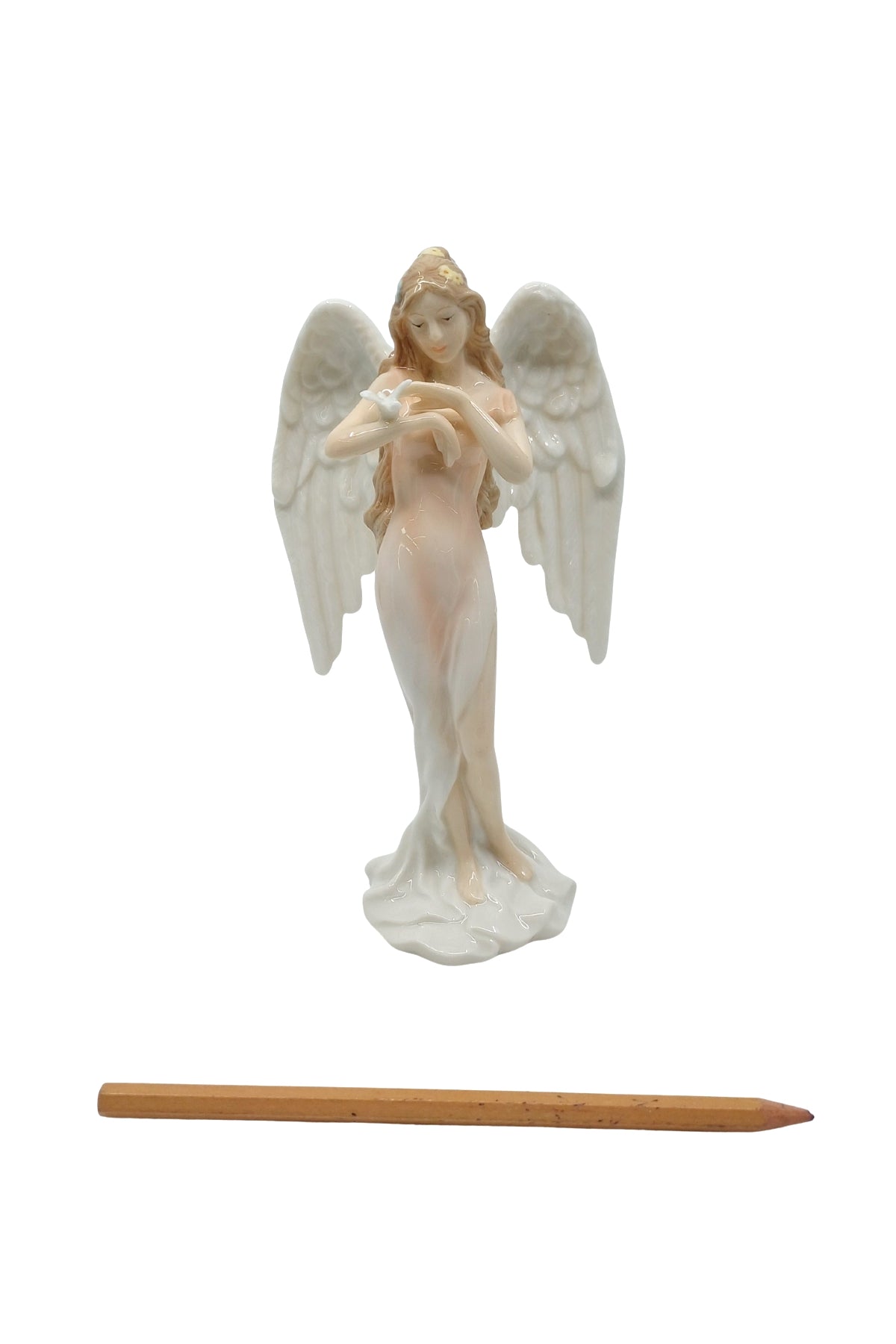 Veronese Güvercin Tutan Koruyucu Melek Porselen Biblo – AP20206AA