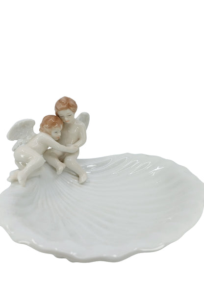 Veronese Porselen Melek Figürlü Dekoratif Takı Tabağı - AP20109AA
