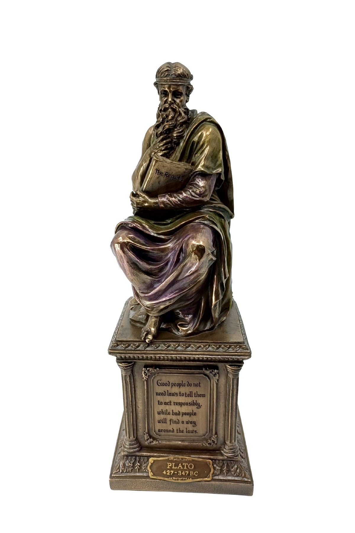 Veronese Platon Biblo Bronz Kaplama – WU75525V4