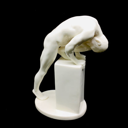 Kaslı Sportif Nü Erkek Porselen Biblo - Veronese Design