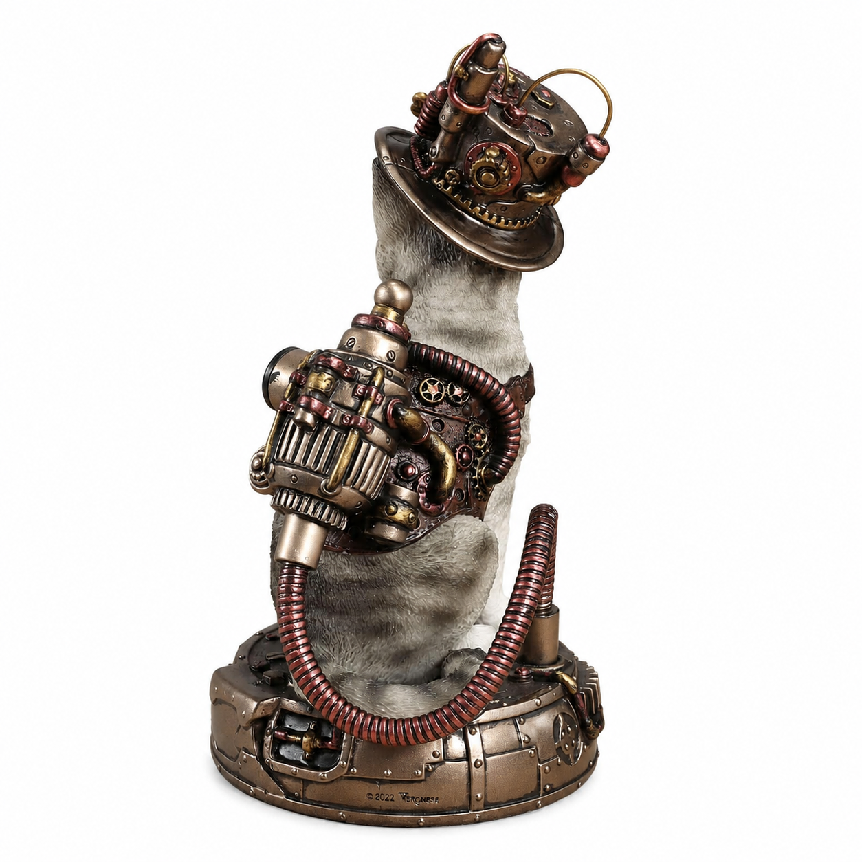 Veronese Steampunk Mekanik Şapkalı Kedi Biblosu | WU78054AA