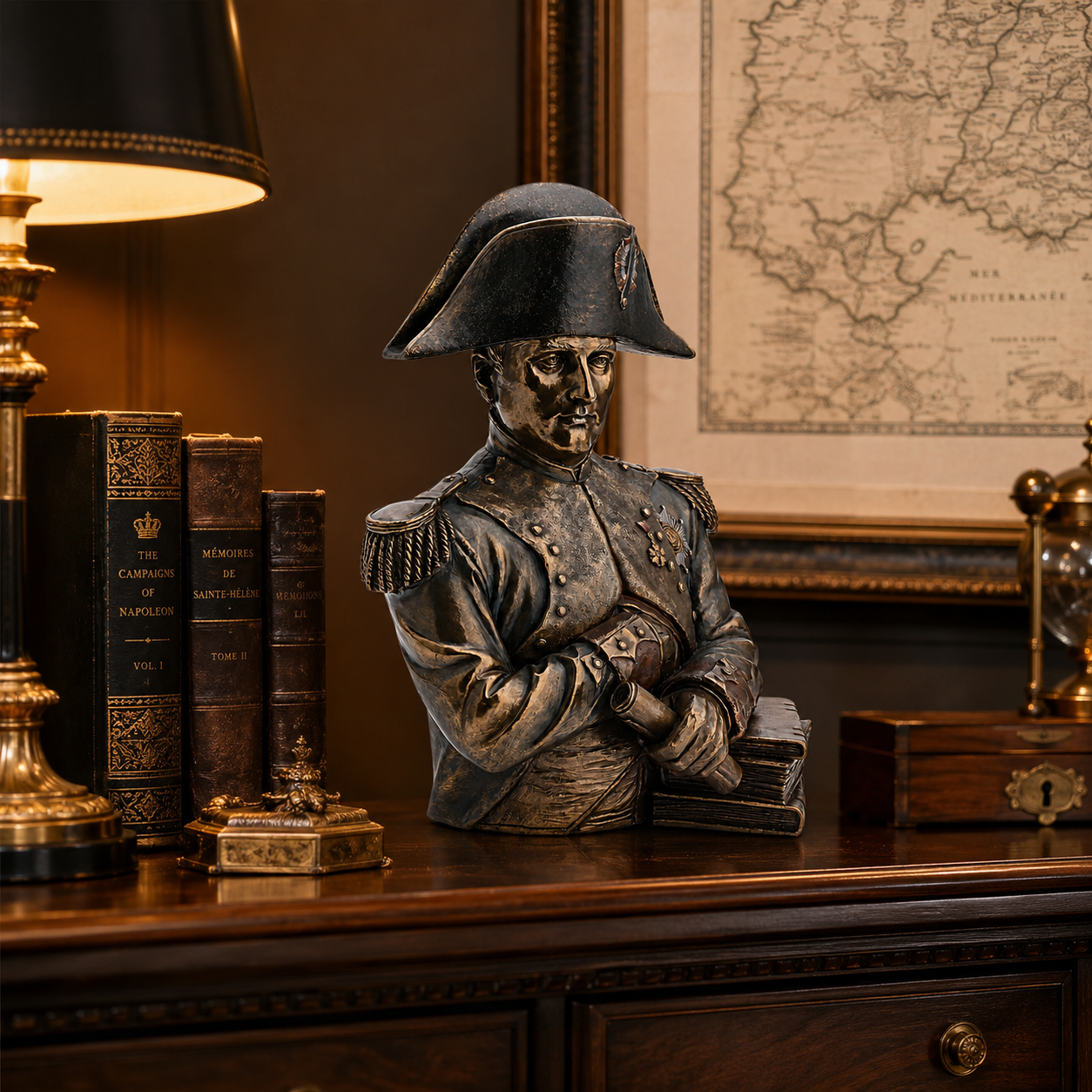 Veronese Napolyon Bonapart Bronz Kaplama Büstü | WU75751V4