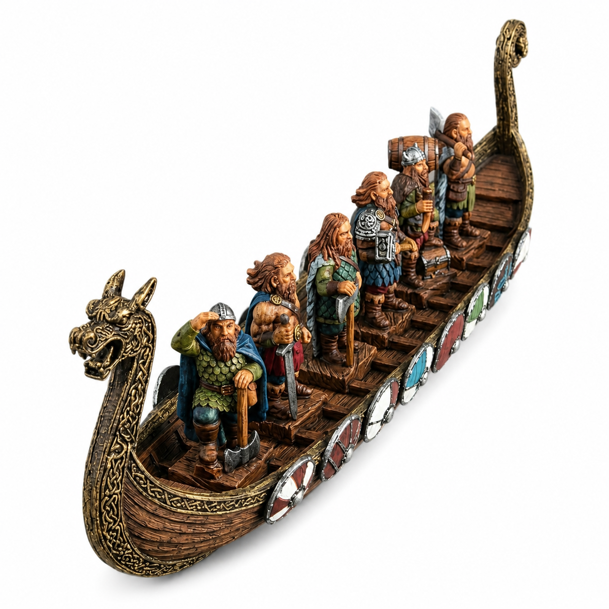 Veronese Viking Savaş Gemisi ve 6 Viking Savaşçı Figürü | WU78528AA