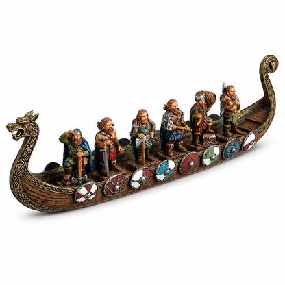 Veronese Viking Savaş Gemisi ve 6 Viking Savaşçı Figürü | WU78528AA