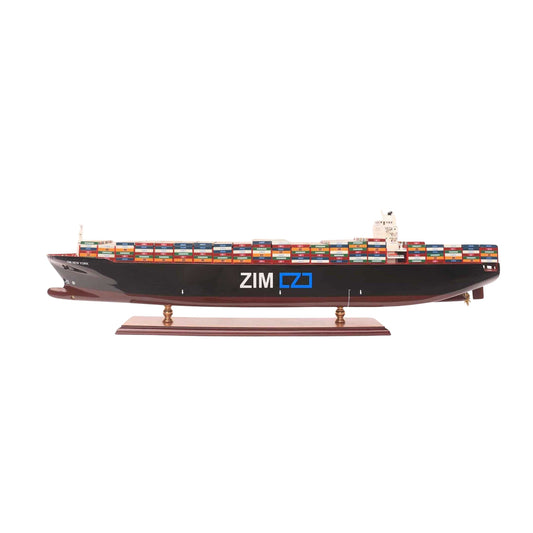 ZIM NEW YORK Konteyner Gemisi Ahşap Model Gemi