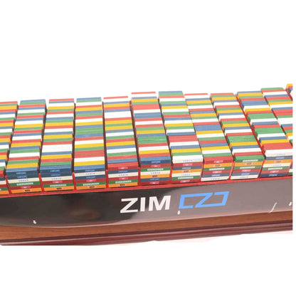 ZIM NEW YORK Konteyner Gemisi Ahşap Model Gemi